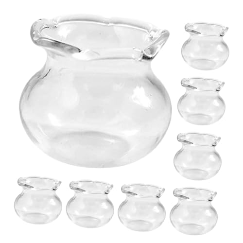 ORFOFE 8 Stück Teiliges Miniatur-glasfischglas Kleine Transparente Aquarien Detailgetreue Miniatur-Dekoration für Puppenhäuser Vielseitig als Tisch Sammlerstücke Geeignet ORFOFE 8 Stück Teiliges Miniatur-glasfischglas Kleine Transparente Aquarien Detailgetreue Miniatur-Dekoration für Puppenhäuser Vielseitig als Tisch Sammlerstücke Geeignet von ORFOFE