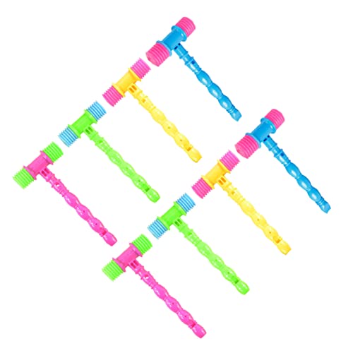 ORFOFE 8 Stück Teiliges Musikspielzeug mit Bunten Hämmern Leichte Hämmer mit Pfeifenfunktion Interaktives Klangspielzeug und Sehvermögen für Kleinkinder und Eltern Junge Mädchen Spiele von ORFOFE