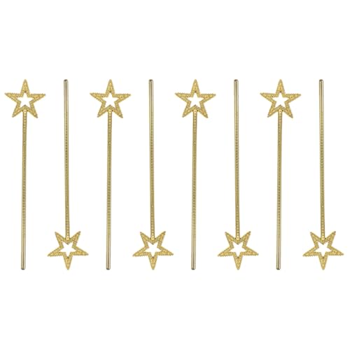 ORFOFE 8 Stück Teiliges Plastik Kindergeburtstag Sternförmige Feenstäbe Goldfarben Bühnenrequisiten Party Dekoration Geschenk ORFOFE 8 Stück Teiliges Plastik Kindergeburtstag Sternförmige Feenstäbe Goldfarben Bühnenrequisiten Party Dekoration Geschenk von ORFOFE
