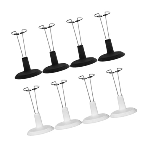 ORFOFE 8 Stück Teiliges Puppenständer Robustem PVC Stabile Runde Basis Tragbare Doll Display Ständer für Puppenpräsentation und Sammlungsaufbewahrung Schwarz und Weiß ORFOFE 8 Stück Teiliges Puppenständer Robustem PVC Stabile Runde Basis Tragbare Doll Display Ständer für Puppenpräsentation und Sammlungsaufbewahrung Schwarz und Weiß von ORFOFE