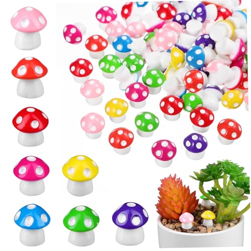 ORFOFE 80 Stück Teiliges Mini Pilz aus Robustem Harz Farbenfrohe Miniatur Pilzfiguren Vielseitige Dekoration für Mini Gärten Mikro Landschaften Blumentöpfe und Partyaccessoires ORFOFE 80 Stück Teiliges Mini Pilz aus Robustem Harz Farbenfrohe Miniatur Pilzfiguren Vielseitige Dekoration für Mini Gärten Mikro Landschaften Blumentöpfe und Partyaccessoires von ORFOFE