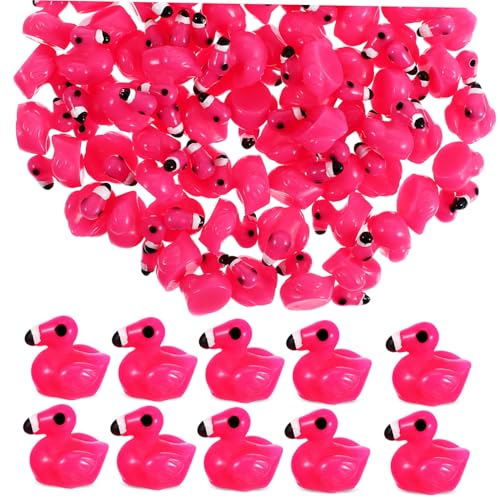 ORFOFE 80 Stück Teiliges Mini Resin Flamingo Figuren Detailreiche Wetterfeste Deko für Garten Puppenhaus Büro und Party Kompakt Vielseitig Einsetzbar Langlebig als von ORFOFE
