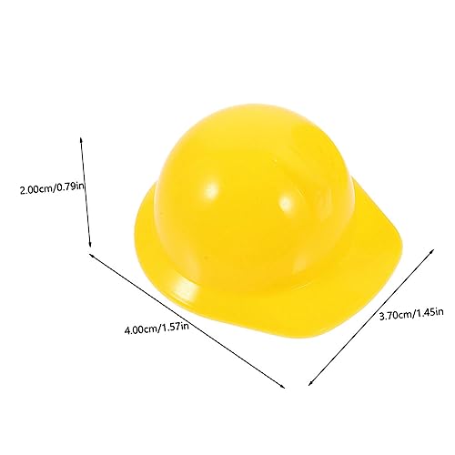 ORFOFE 80 Stück Teiliges Mini Sicherheitshelme aus Kunststoff Kleine Bunte Bauhelme in Rot Blau Gelb Weiß Dekorative Mini Helme für Puppen Partys Cake Topper und Bastelbedarf von ORFOFE