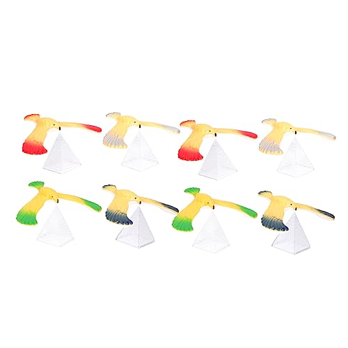 ORFOFE 8Stücke Teiliges Retro Vogelspielzeug Balance Adler Fingerspielzeug für Kleinkinder Pädagogisches Fantasie für Schulbelohnungen von ORFOFE