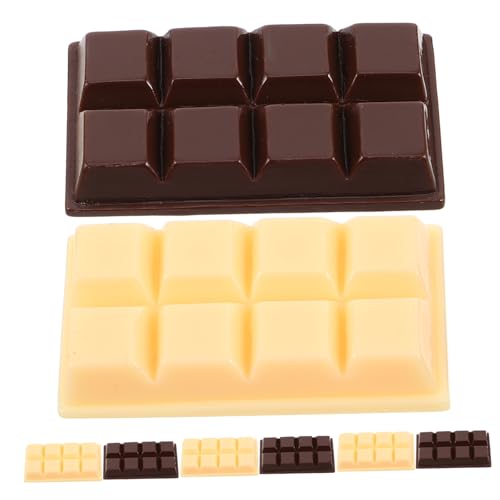 ORFOFE 8Stücke Teiliges aus Realistischen Schokoladenmodellen aus Resin Dekoration für Zuhause und Partys Lebensechte Schokoladenimitate von ORFOFE