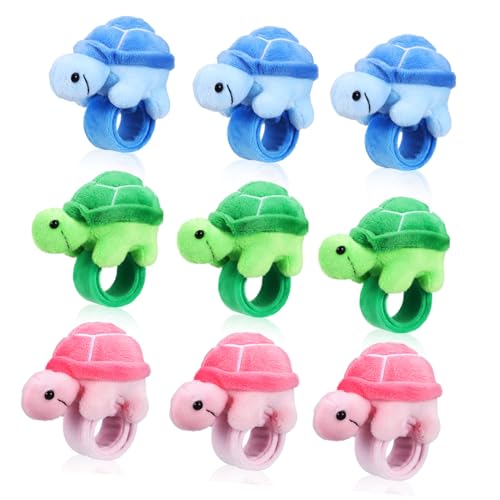 ORFOFE 9 Stück Teiliges Plüsch Schildkröten Schnapparmband Weiche Kuscheltier Armbänder Blau Grün Kinderfreundliches Stofftier für Geburtstagsfeiern Halloween Mitgebsel ORFOFE 9 Stück Teiliges Plüsch Schildkröten Schnapparmband Weiche Kuscheltier Armbänder Blau Grün Kinderfreundliches Stofftier für Geburtstagsfeiern Halloween Mitgebsel von ORFOFE