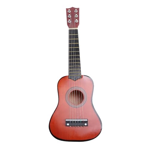 ORFOFE Akustikgitarre für Anfänger-gitarreninstrument aus Holz Umweltfreundlich Lackiert Komfortabel zu Halten Ausgewogener Klang für Junge Gitarristen Kaffeebraun von ORFOFE