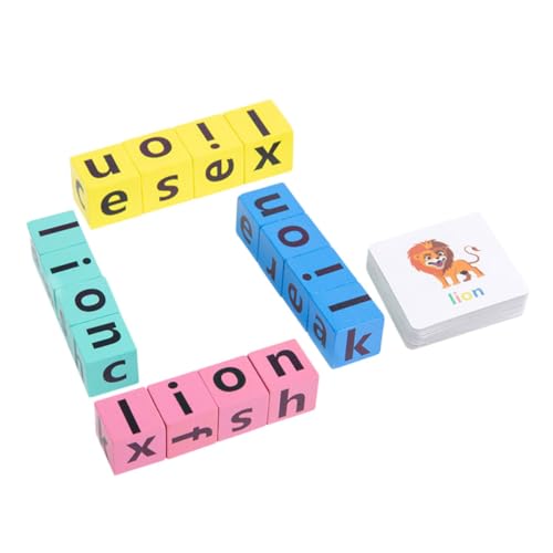 ORFOFE Alphabet-Spiele Lernspielzeug mit Buchstabenpuzzle aus Holz Pädagogisches Alphabetspiel Kognition Denkfähigkeit und Eltern-Junge Mädchen-Beziehung von ORFOFE
