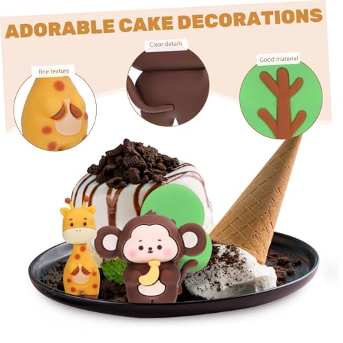 ORFOFE Animal Cake Toppers mit Waldtieren Vielseitige Shower und Geburtstag Deko Weiche Mini Figuren Elefant Tiger Affe Giraffe Hase Pilze und Bäume für Jungle Theme Kuchen ORFOFE Animal Cake Toppers mit Waldtieren Vielseitige Shower und Geburtstag Deko Weiche Mini Figuren Elefant Tiger Affe Giraffe Hase Pilze und Bäume für Jungle Theme Kuchen von ORFOFE