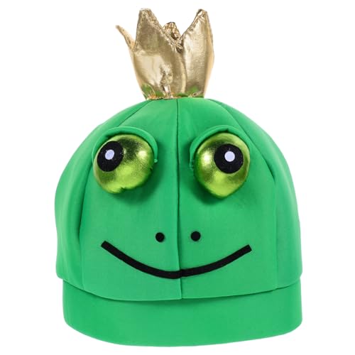 ORFOFE Animal Kostüm Hut Frosch Prince Vollkopfhaube Unisex Leicht Halloween Karneval Party Zubehör für Bühne Cosplay Verkleidung von ORFOFE