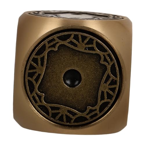 ORFOFE Mini-messingwürfel Seitige Metallwürfel Retro-Design Für Brettspiele von ORFOFE