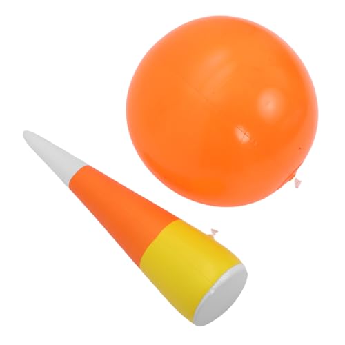 ORFOFE Aufblasbares Bowling-Set für Erwachsene Langlebige Bunte Bowling-pins und Ball Schnelles Aufblasen für Indoor Outdoor-Spiele Familienparty Lernspielzeug von ORFOFE