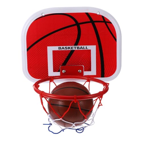 ORFOFE Basketball Board aus Robustem Metall und Kunststoff Leichtes Tragbares Mini Basketballspiel für Indoor und Outdoor Einfache Montage ohne Bohren Inklusive Ball und Pumpe für Jungen von ORFOFE