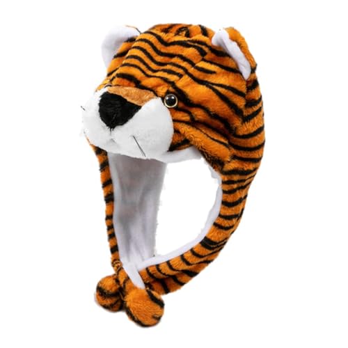 ORFOFE Bequeme Wintermütze Plüsch Tigerhut Elastischer Tierhut als Dekoratives Accessoire für Mädchen Jungen Geburtstag Kostüm Party ORFOFE Bequeme Wintermütze Plüsch Tigerhut Elastischer Tierhut als Dekoratives Accessoire für Mädchen Jungen Geburtstag Kostüm Party von ORFOFE
