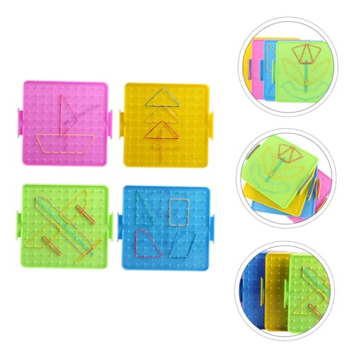 ORFOFE Board Demo Zubehör Mathematik Werkzeug Geometrie Platte Nagel Primäre Studium Studenten Lernen Zufällige Farbe von ORFOFE