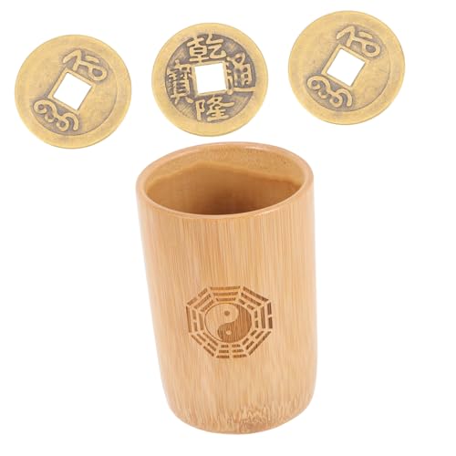 ORFOFE Buddhistisches Divinationsspiel Bambusrohr mit Kupfermünzen Traditioneller Chinesischer Wahrsageeimer für Gemeinsames Geeignet für Feng Shui Neujahr und Spirituelle Praxis ORFOFE Buddhistisches Divinationsspiel Bambusrohr mit Kupfermünzen Traditioneller Chinesischer Wahrsageeimer für Gemeinsames Geeignet für Feng Shui Neujahr und Spirituelle Praxis von ORFOFE