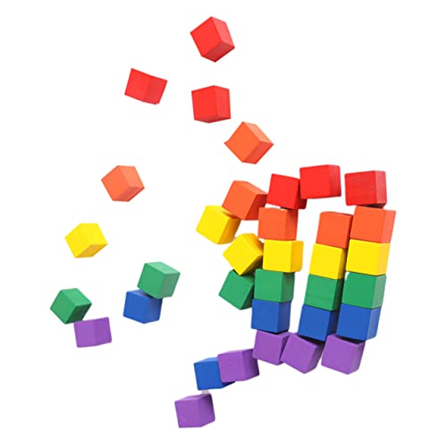 ORFOFE Bunte Holzbausteine Quadratische Holzwürfel Für Und Babys Kreatives Für Bastelprojekte Und Lernspiele ORFOFE Bunte Holzbausteine Quadratische Holzwürfel Für Und Babys Kreatives Für Bastelprojekte Und Lernspiele von ORFOFE