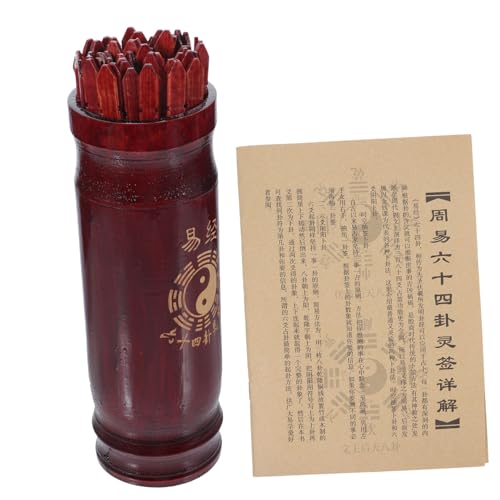 ORFOFE Chinesisches Wahrsagestäbchen Set aus Hochwertigem mit Stäbchen und Wahrsagebuch Leichter Handlicher Bambus Behälter Interaktives Divinationsspiel für Zuhause und Freunde ORFOFE Chinesisches Wahrsagestäbchen Set aus Hochwertigem mit Stäbchen und Wahrsagebuch Leichter Handlicher Bambus Behälter Interaktives Divinationsspiel für Zuhause und Freunde von ORFOFE