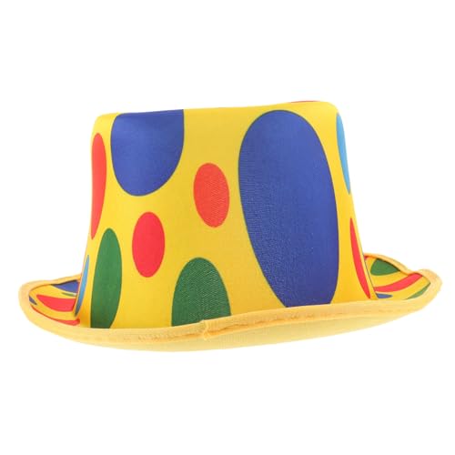 ORFOFE Clown Stage Hat Klassischer Unisex Kostüm Hut für Party Bühne Aufführung Karneval Fasching mit Langlebiger Verarbeitung und Modischem Design von ORFOFE