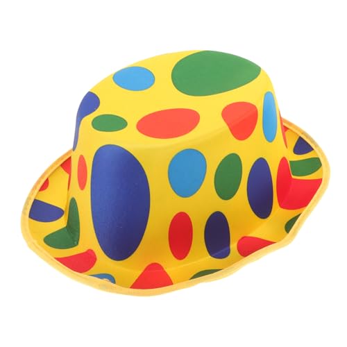 ORFOFE Clownhut aus Robustem Vliesstoff Bunte Party Bühnenperformance Kopfbedeckung Einheitsgröße für Damen und Herren Langlebig Farbecht und Fest Clownkostüm Zubehör ORFOFE Clownhut aus Robustem Vliesstoff Bunte Party Bühnenperformance Kopfbedeckung Einheitsgröße für Damen und Herren Langlebig Farbecht und Fest Clownkostüm Zubehör von ORFOFE