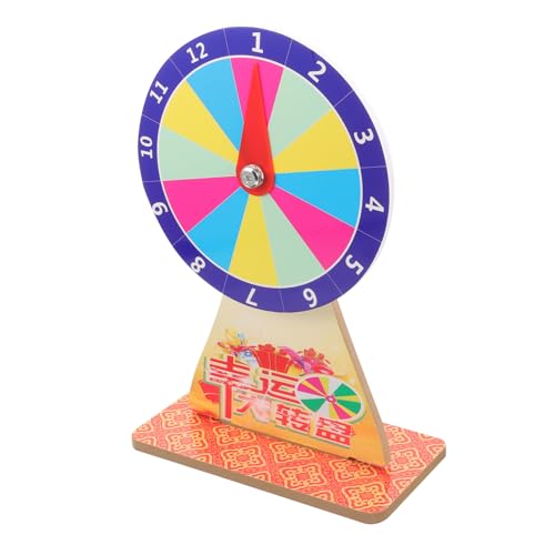 ORFOFE DIY Party Drehrad zum Drehen Tischplatte Spielrad mit Stativ Leichtes Wiederbeschreibbares Raffle Spiel für Familien Karnevalspartys Multifunktionales Partyspiel Zubehör von ORFOFE