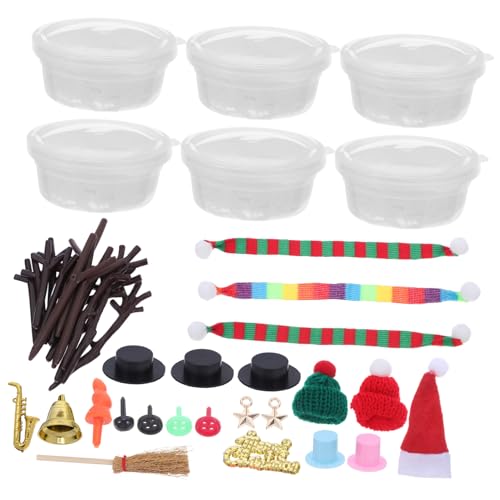 ORFOFE DIY Snowman Bastelset für Teiliges Weihnachts Set mit Modelliermasse Wiederverwendbaren Dekofiguren und Bunter Wintergestaltung Familienfreundliches Kreativspielzeug für Festliche von ORFOFE