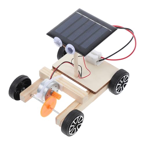 ORFOFE DIY Solar Auto Bausatz aus Holz Mini Solarbetriebenes Lernspielzeug für Kreatives Basteln Fördert Kreativität Geduld und Verständnis unter Sonnenlicht von ORFOFE