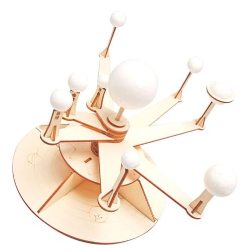 ORFOFE DIY Solar System Modell aus Holz Planetenmodell für Lernspielzeug Montessori Wissenschaftspaket zur Kreativität und Eltern Junge Mädchen Aktivität von ORFOFE