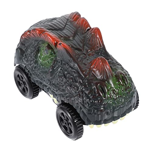ORFOFE Dinosaurier Rennbahn Auto mit Lichtern Elektrisches Kinderfahrzeug ohne Batterie DIY Track Zubehör für Kleine Dino Fans für Kreative Spielstunden ORFOFE Dinosaurier Rennbahn Auto mit Lichtern Elektrisches Kinderfahrzeug ohne Batterie DIY Track Zubehör für Kleine Dino Fans für Kreative Spielstunden von ORFOFE