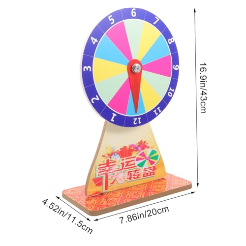 ORFOFE Drehbar Robustes Tischplatte Partyspiel Spiel Prop für Karneval Familienfest mit Stabilem Stand und Einfachem Transport von ORFOFE