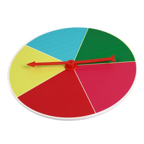 ORFOFE Drehbares Preisrad aus Sicherem Kunststoff Buntes Partyspiel für Eltern Junge Mädchen Spiel Geeignet für Zuhause und Ktv Lustige Lernaktivität Zufällige Farbe Zufällige Farbe von ORFOFE