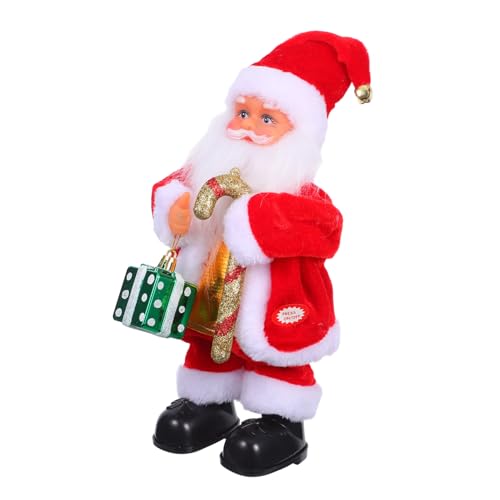 ORFOFE Elektrischer Weihnachtsmann mit Musikfunktion Tanzende Santa Figur als Party-spaßspielzeug und Festliche Weihnachtsdeko und Dekoratives für Zuhause von ORFOFE