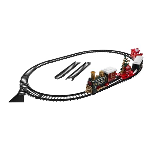 ORFOFE Elektrischer Weihnachtszug mit Licht und Sound Retro-spielset mit Schienen Batteriebetriebene Eisenbahn für Weihnachtsbaum-deko und Festliche Familienunterhaltung ORFOFE Elektrischer Weihnachtszug mit Licht und Sound Retro-spielset mit Schienen Batteriebetriebene Eisenbahn für Weihnachtsbaum-deko und Festliche Familienunterhaltung von ORFOFE