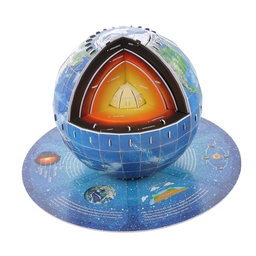ORFOFE Erde Struktur Puzzle DIY Bildungsrätsel für Jahre Mädchen Jungen Pädagogisches Bastelspielzeug ohne Kleber Einfache Montage Sichere Papiermaterialien von ORFOFE