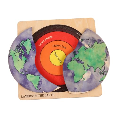 ORFOFE Erdschichten Puzzle Holzspielzeug DIY Puzzle Lernspielzeug zur Geographie Frühförderung für Jungen Mädchen Ab Jahren ohne Kleber Leicht zu Montieren Interaktiv und Pädagogisch ORFOFE Erdschichten Puzzle Holzspielzeug DIY Puzzle Lernspielzeug zur Geographie Frühförderung für Jungen Mädchen Ab Jahren ohne Kleber Leicht zu Montieren Interaktiv und Pädagogisch von ORFOFE