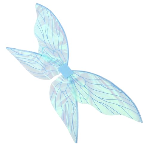 ORFOFE Festival Kostüm Flügel Blau Leicht Tragbar Stilvoll Designt Einfach Zu Reinigen Für Halloween Mottoparty Ball Maskenball Bühnenauftritt Mädchen Party Flügel von ORFOFE