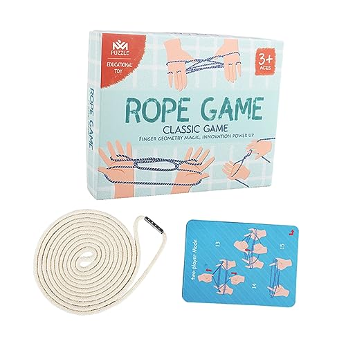 ORFOFE Finger String Spiel für Kreatives Seilspiel mit Drehbaren Mustern Fördert Konzentration und Kreativität für Kindergarten und Freizeit Anleitung von ORFOFE