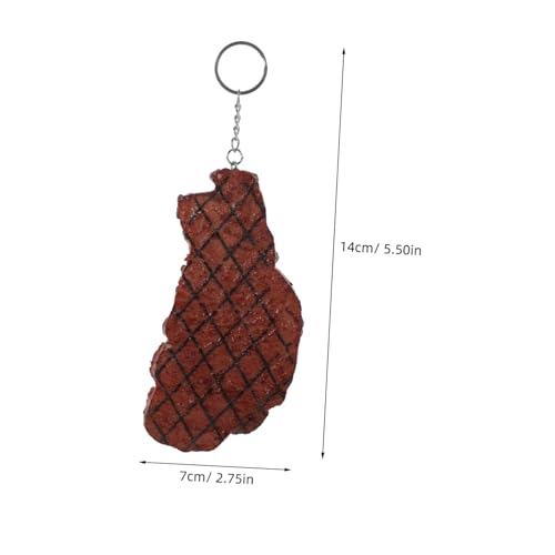 ORFOFE Food Model Ornament Kunstfleisch Schlüsselring für Handtasche Geschenkidee für Kochliebhaber und Kreative Accessoires ORFOFE Food Model Ornament Kunstfleisch Schlüsselring für Handtasche Geschenkidee für Kochliebhaber und Kreative Accessoires von ORFOFE
