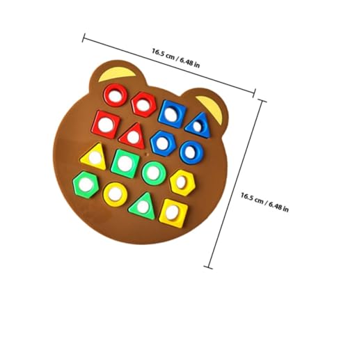ORFOFE Formen lernspiel für Kleinkinder Pädagogisches Handliches Sortierspiel mit Sicherem Langlebigem Material Fördert Beobachtung und Fantasie für Eltern Junge Mädchen interaktion und von ORFOFE