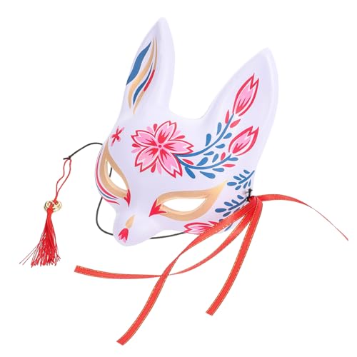 ORFOFE Fuchsmaske Halbgesichtsmaske Tiermaske Maskenmaske Halloween Cosplay Maske Halloween Fuchsmaske Fuchsmaske Im Japanischen Stil DIY Fuchsmaske Simulation Fuchsmaske Buntes von ORFOFE