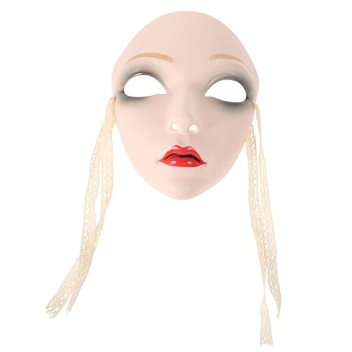 ORFOFE Full Face Chinese Retro Mask für Frauen Handbemalte Plastische Kostüm Maske Traditionelle Hanfu Accessoire für Maskerade Bühnenauftritte und Party ORFOFE Full Face Chinese Retro Mask für Frauen Handbemalte Plastische Kostüm Maske Traditionelle Hanfu Accessoire für Maskerade Bühnenauftritte und Party von ORFOFE