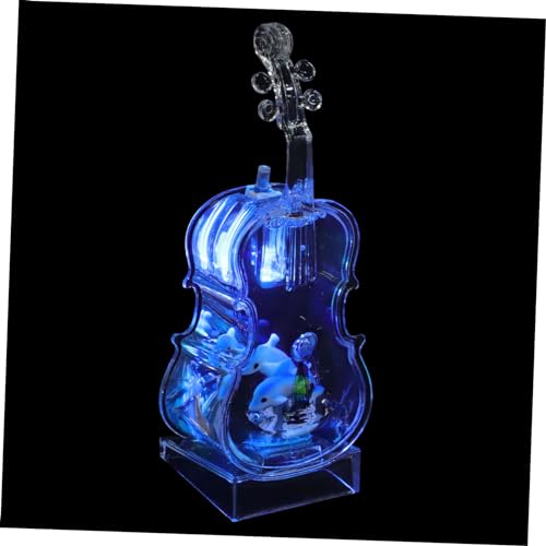 ORFOFE Violinen-Ornament Aus Wasser Und Acryl Violinen- Für Wohnzimmer Zuhause Violine Schmücken Winzige Violine von ORFOFE
