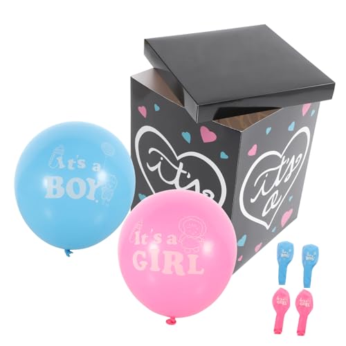 ORFOFE Gender Reveal Box mit Ballons Blau und Rosa Papierbox Shower Party Dekoration für Jungen oder Mädchen Festliche Babyparty Deko Auffällige Gender Enthüllung ORFOFE Gender Reveal Box mit Ballons Blau und Rosa Papierbox Shower Party Dekoration für Jungen oder Mädchen Festliche Babyparty Deko Auffällige Gender Enthüllung von ORFOFE