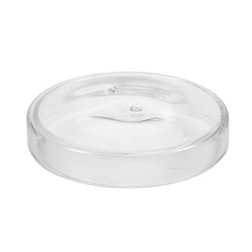 ORFOFE Glas petrischale Transparent Klare Zellkulturschale aus Hochborosilikat für Labor und Experiment mit Flachem Boden Stabile Runde Laborware für Mikrobiologie und Zellkulturen von ORFOFE