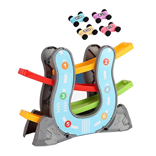 ORFOFE Glide Auto Spielset Schienenbasis Gleiter Interaktives Lernspielzeug für Drinnen Sicherer Pädagogisch Bedeutsam für Jungen und Mädchen Zufällige Farbe Zufällige Farbe von ORFOFE