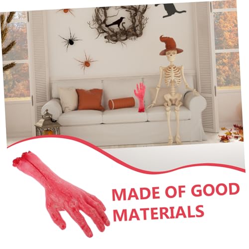 ORFOFE Gruselige Halloween Deko Abgetrennte Hand Attraktive Fake Arms Prank Requisite Mittelgroß Linke Hand Für Party Spaß von ORFOFE