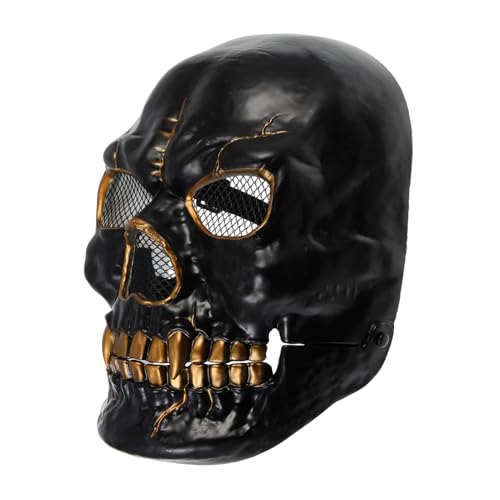 ORFOFE Gruselige Halloween Maske aus Hochwertigem Kunststoff mit Beweglichem Unterkiefer Realistische Schädelgesichtsdekoration für Cosplay Karneval Party und Verkleidung Erwachsene ORFOFE Gruselige Halloween Maske aus Hochwertigem Kunststoff mit Beweglichem Unterkiefer Realistische Schädelgesichtsdekoration für Cosplay Karneval Party und Verkleidung Erwachsene von ORFOFE