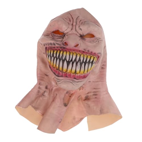 ORFOFE Gruselige Vollgesichts Halloweenmaske mit Bösem Dämonen Gesicht Leichtes Material Komfortabel für Halloween Party Cosplay Festival Erwachsene Einfach zu Tragen und Hautfreundlich von ORFOFE