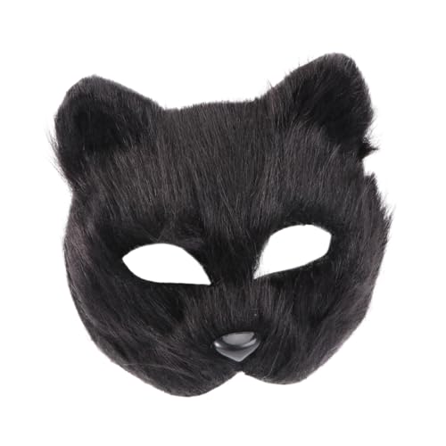 ORFOFE Halbgesicht Kostümmaske Tiermaske Für Cosplay Halloween & Karneval Schwarz Ideal Kostümzubehör Für Maskerade Und Themenpartys Unisex Und Vielseitig Einsetzbar ORFOFE Halbgesicht Kostümmaske Tiermaske Für Cosplay Halloween & Karneval Schwarz Ideal Kostümzubehör Für Maskerade Und Themenpartys Unisex Und Vielseitig Einsetzbar von ORFOFE