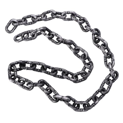 ORFOFE Halloween Deko Gefängnisfesseln Kunststoffkette mit Rostiger Optik Leicht und Robust Verstellbar Realistische Simulation für Kostüme Partydekoration Karneval und Festlichkeiten ORFOFE Halloween Deko Gefängnisfesseln Kunststoffkette mit Rostiger Optik Leicht und Robust Verstellbar Realistische Simulation für Kostüme Partydekoration Karneval und Festlichkeiten von ORFOFE